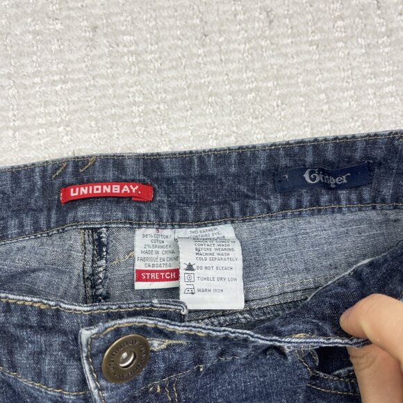 Union Bay Jeans Ginger Stretch Sz 9 Blue Slim Straight Medium Wash Casual Denim - Picture 4 of 10